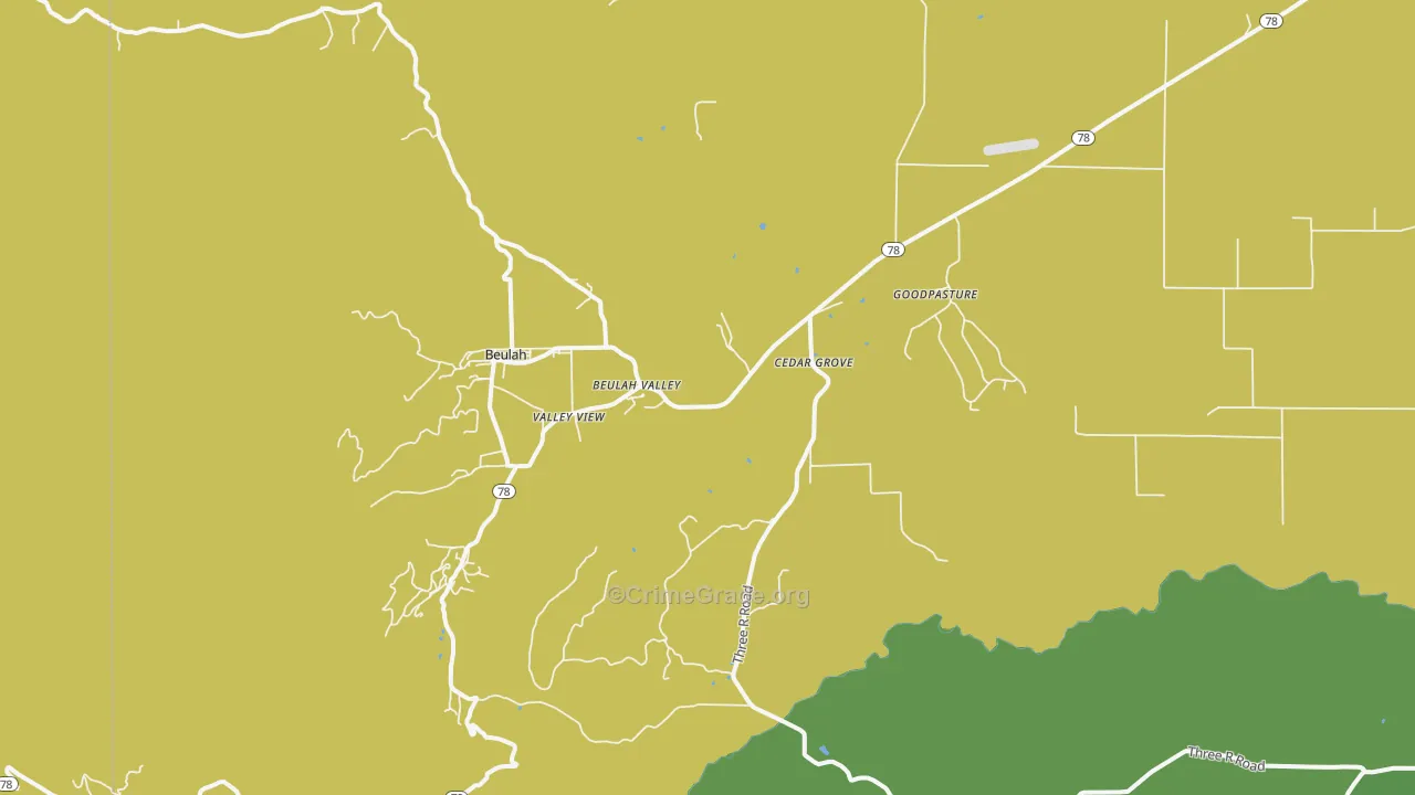 81023, CO Map of Drug-Related Crime Rates
