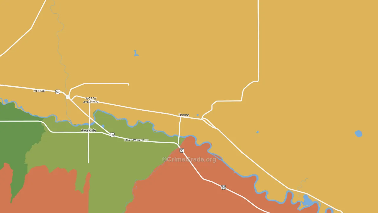 81025, CO Map of Drug-Related Crime Rates