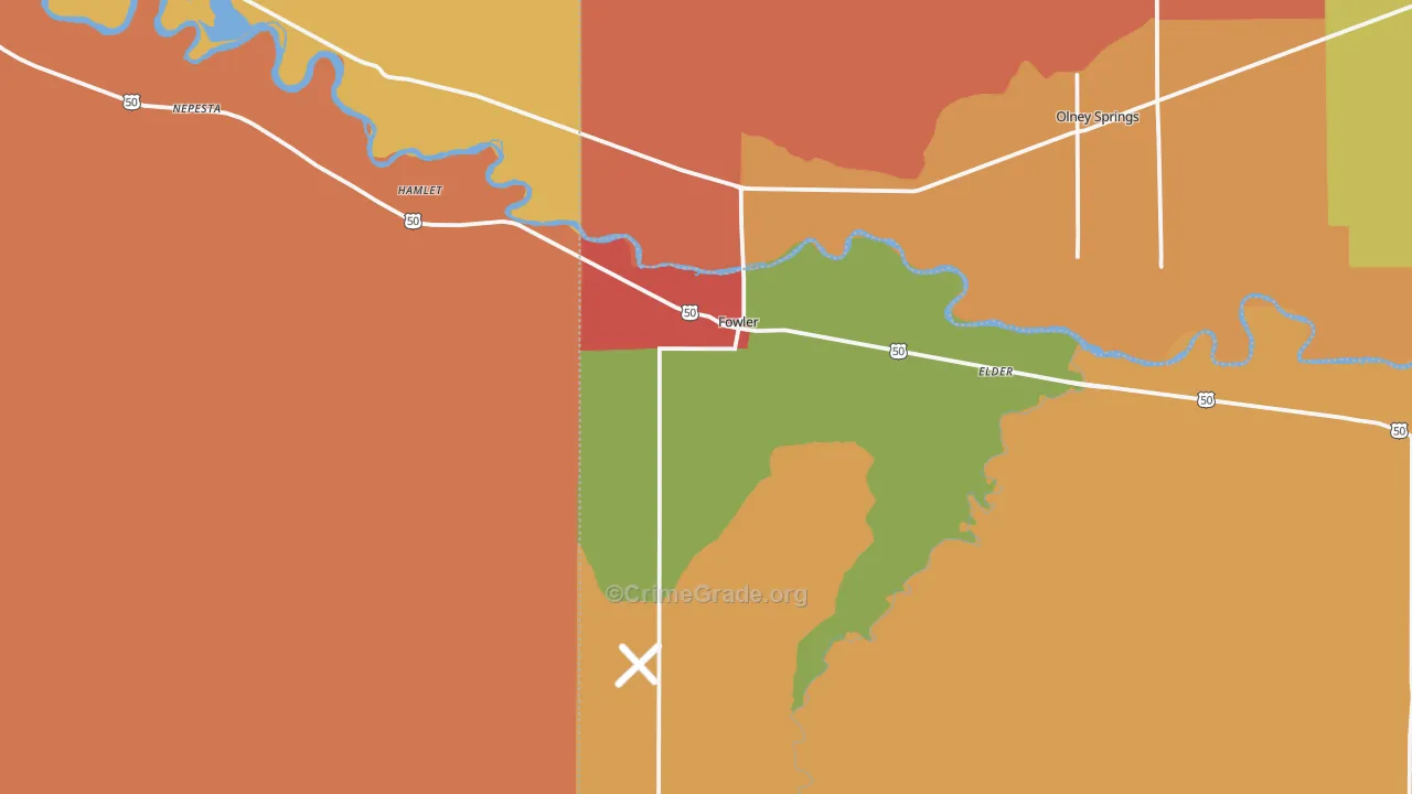 81039, CO Map of Drug-Related Crime Rates