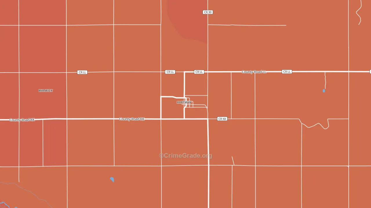 81043, CO Map of Drug-Related Crime Rates