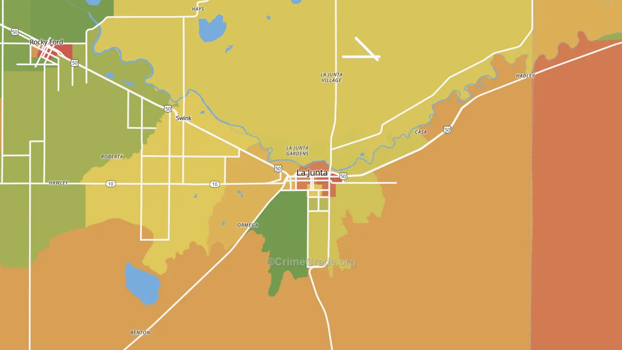 81050, CO Map of Drug-Related Crime Rates