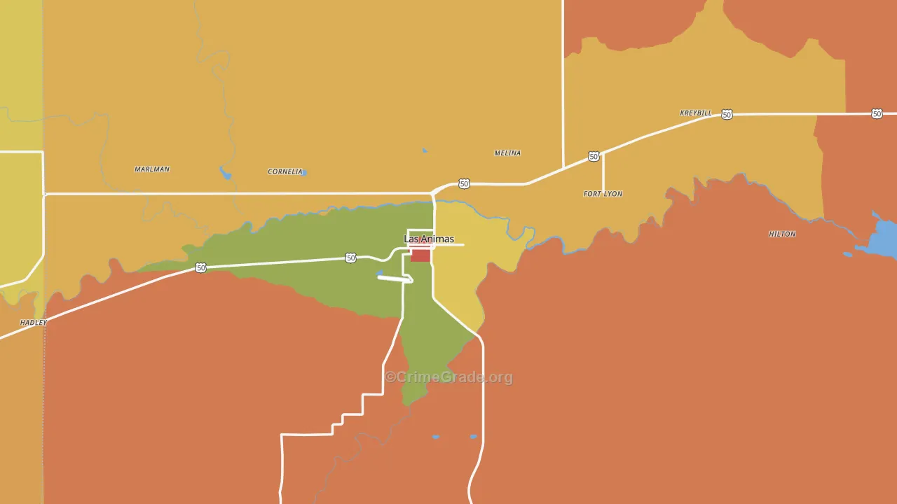 81054, CO Map of Drug-Related Crime Rates