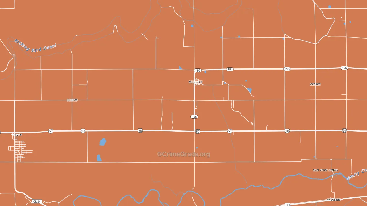 81057, CO Map of Drug-Related Crime Rates