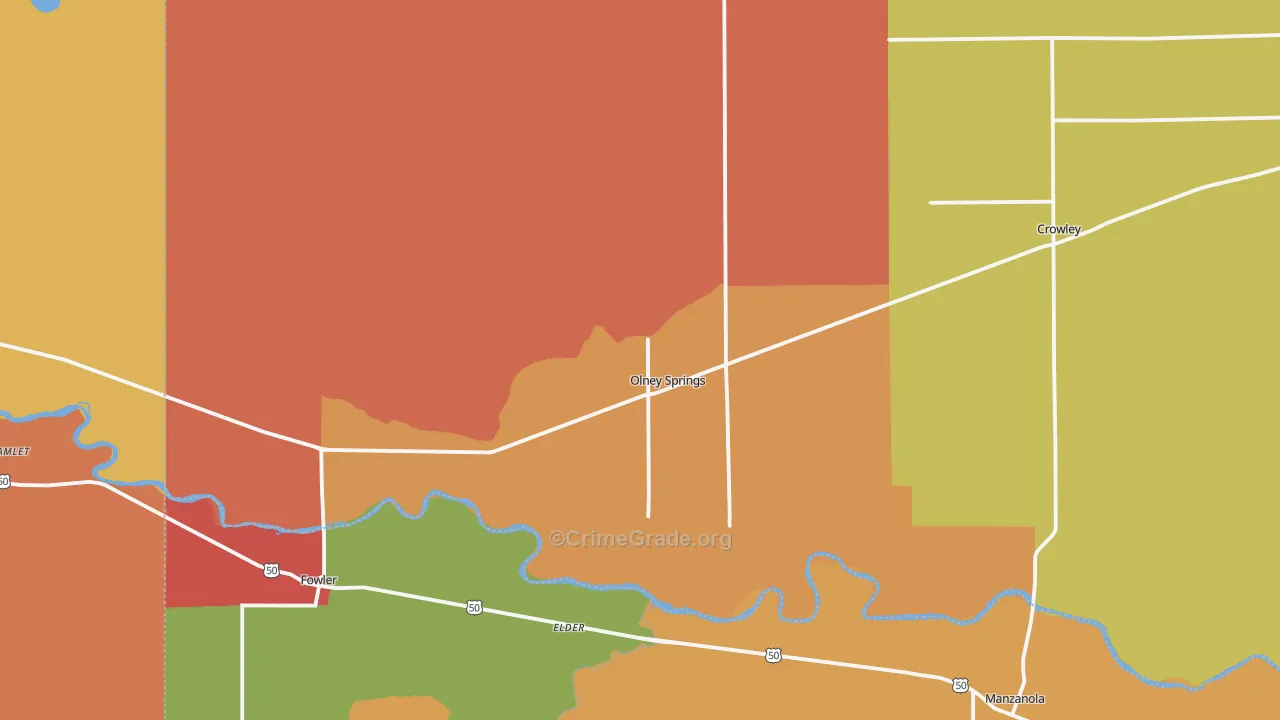 81062, CO Map of Drug-Related Crime Rates