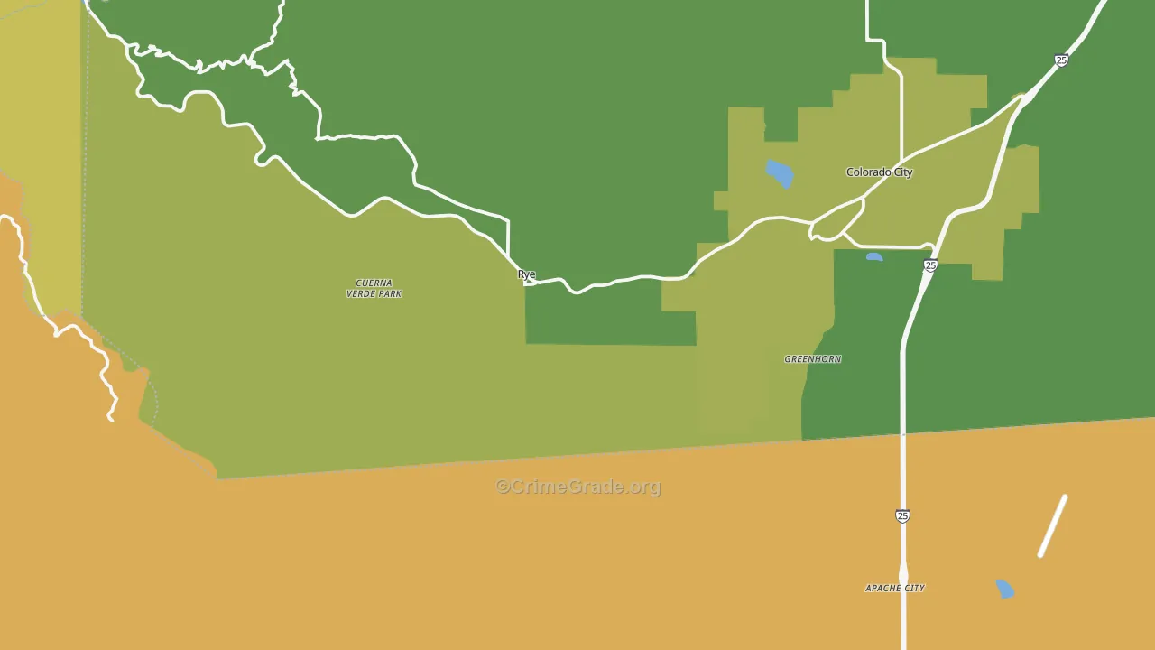 81069, CO Map of Drug-Related Crime Rates