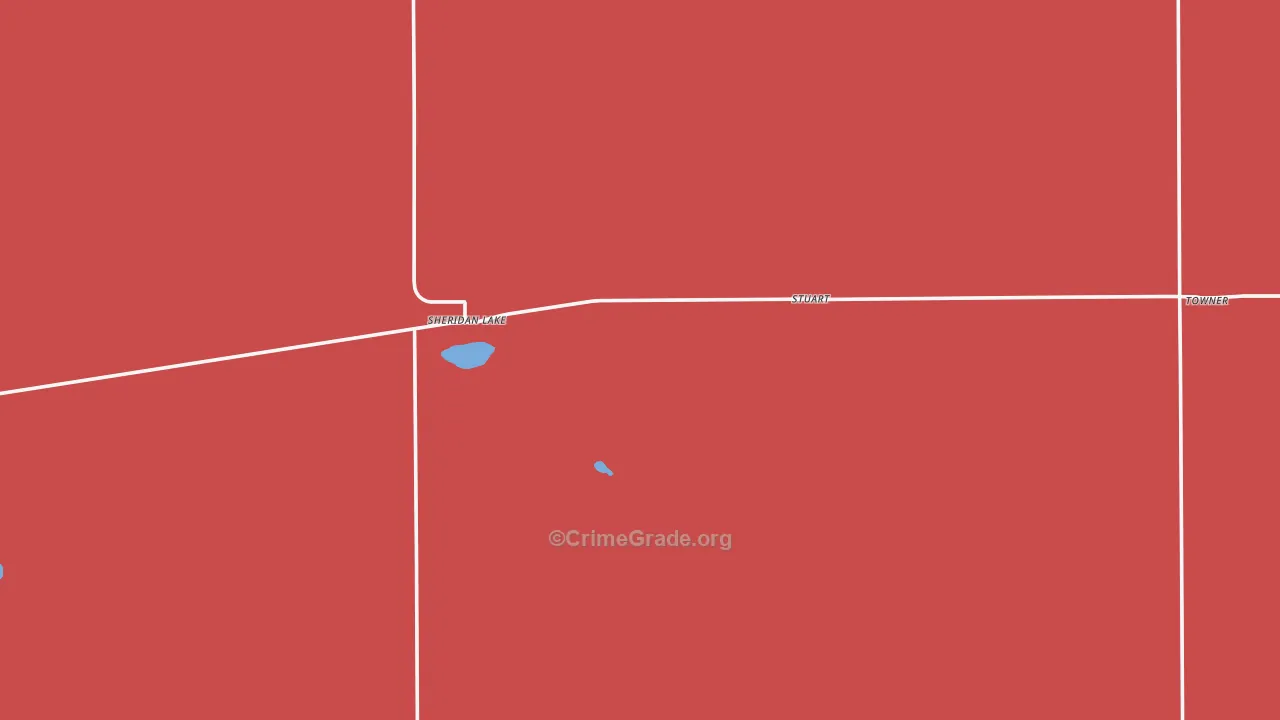 81071, CO Map of Drug-Related Crime Rates