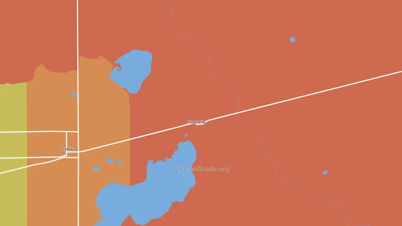 81076, CO Map of Drug-Related Crime Rates