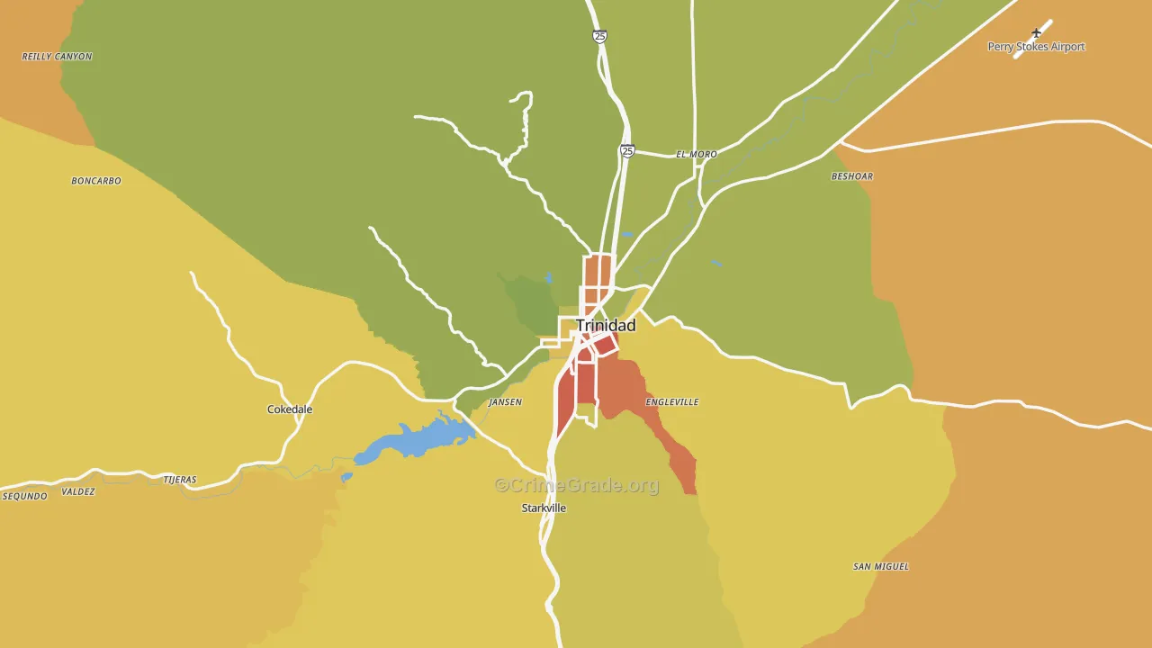 81082, CO Map of Drug-Related Crime Rates