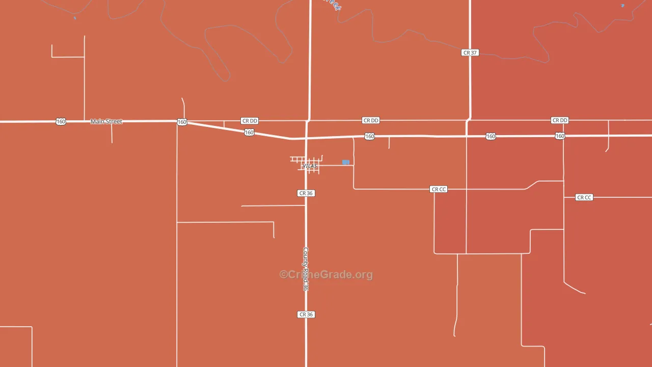 81087, CO Map of Drug-Related Crime Rates