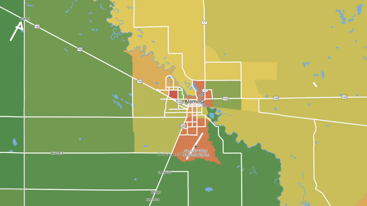 81101, CO Map of Drug-Related Crime Rates