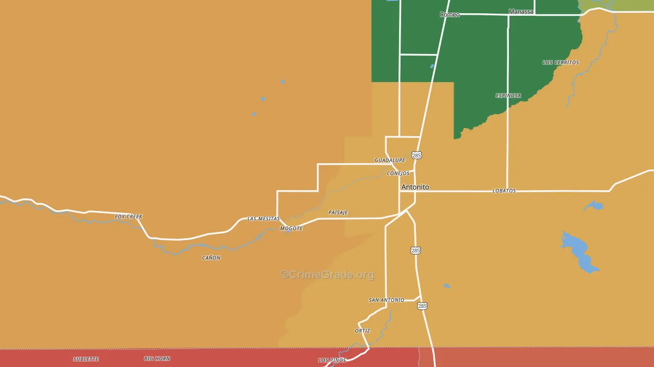 81120, CO Map of Drug-Related Crime Rates