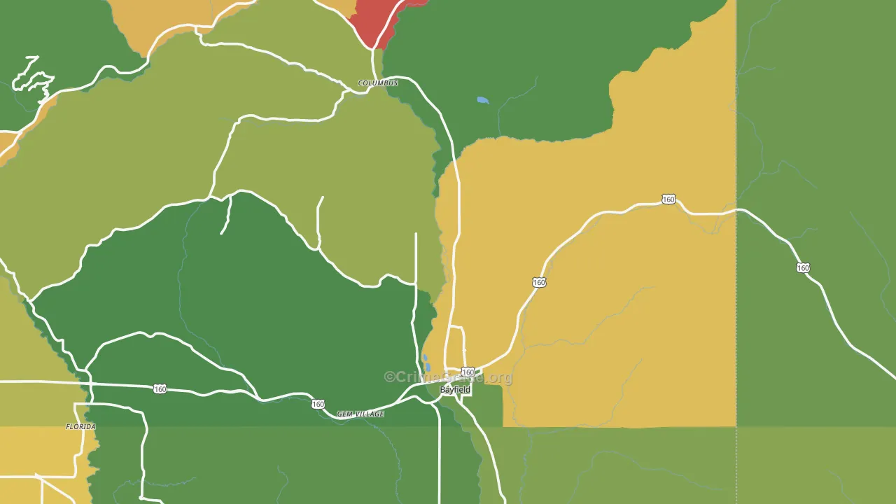 81122, CO Map of Drug-Related Crime Rates