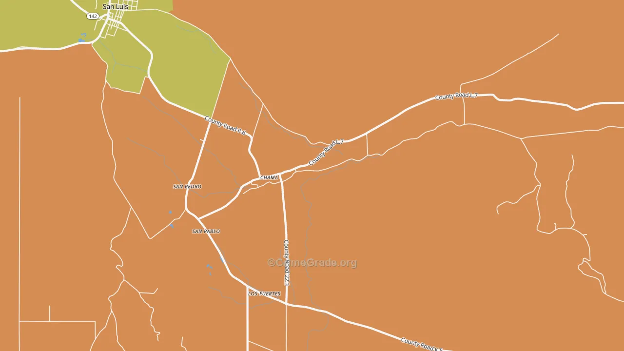 81126, CO Map of Drug-Related Crime Rates