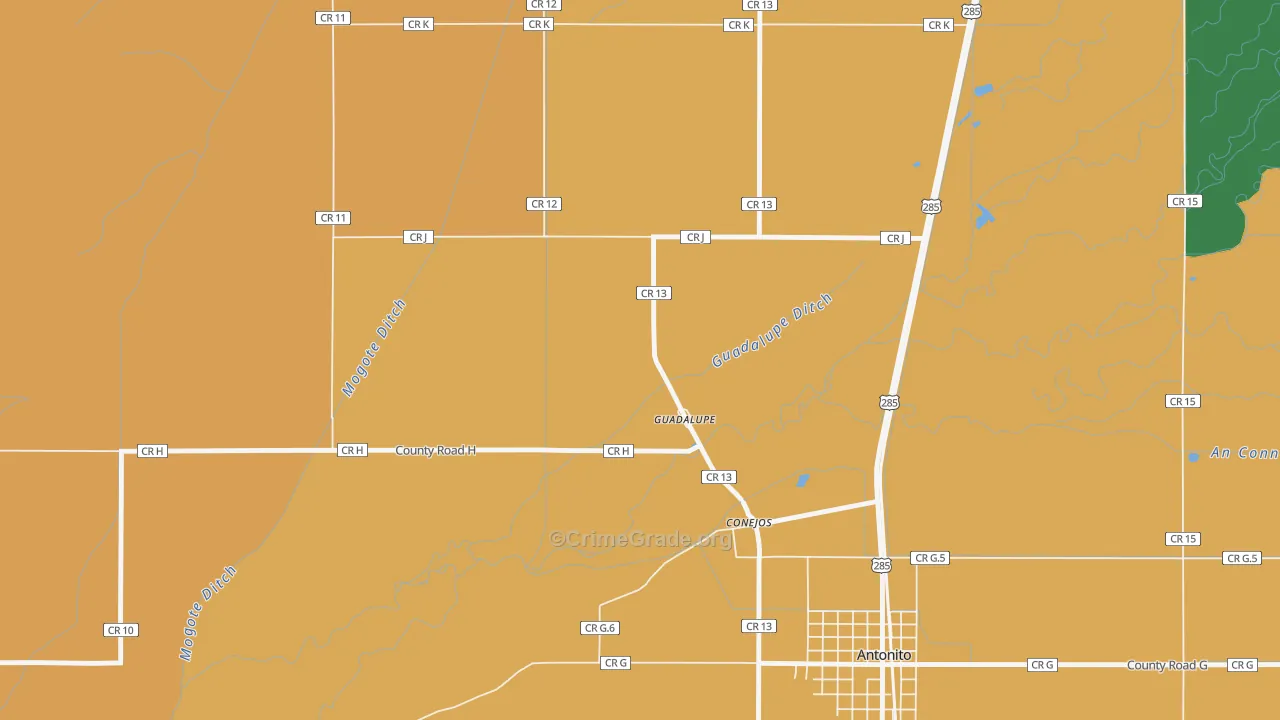 81129, CO Map of Drug-Related Crime Rates