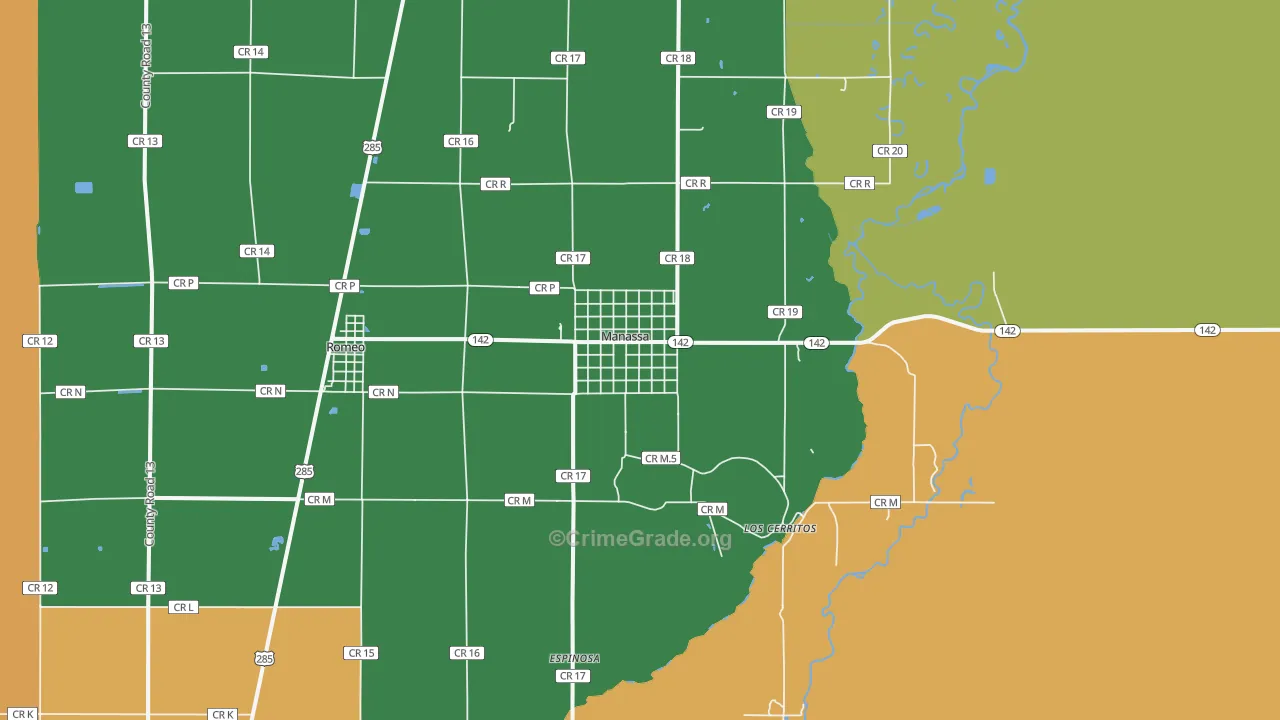 81141, CO Map of Drug-Related Crime Rates