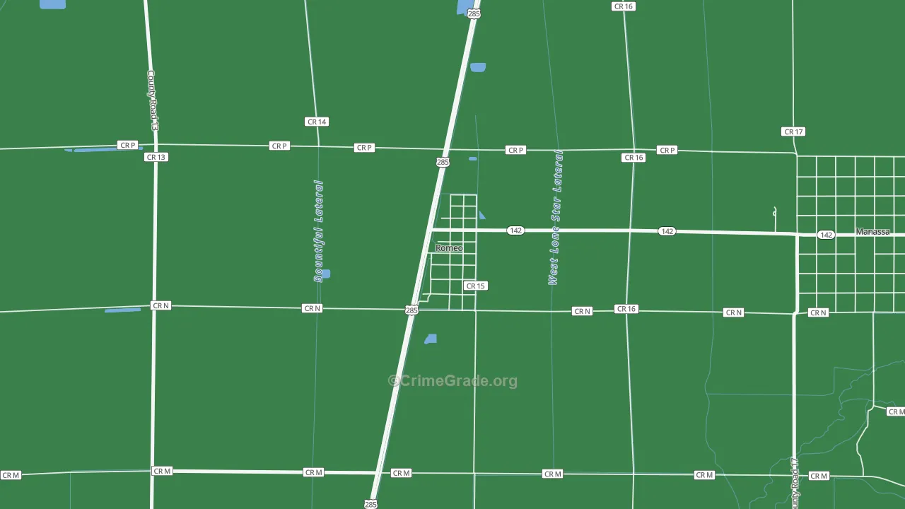 81148, CO Map of Drug-Related Crime Rates
