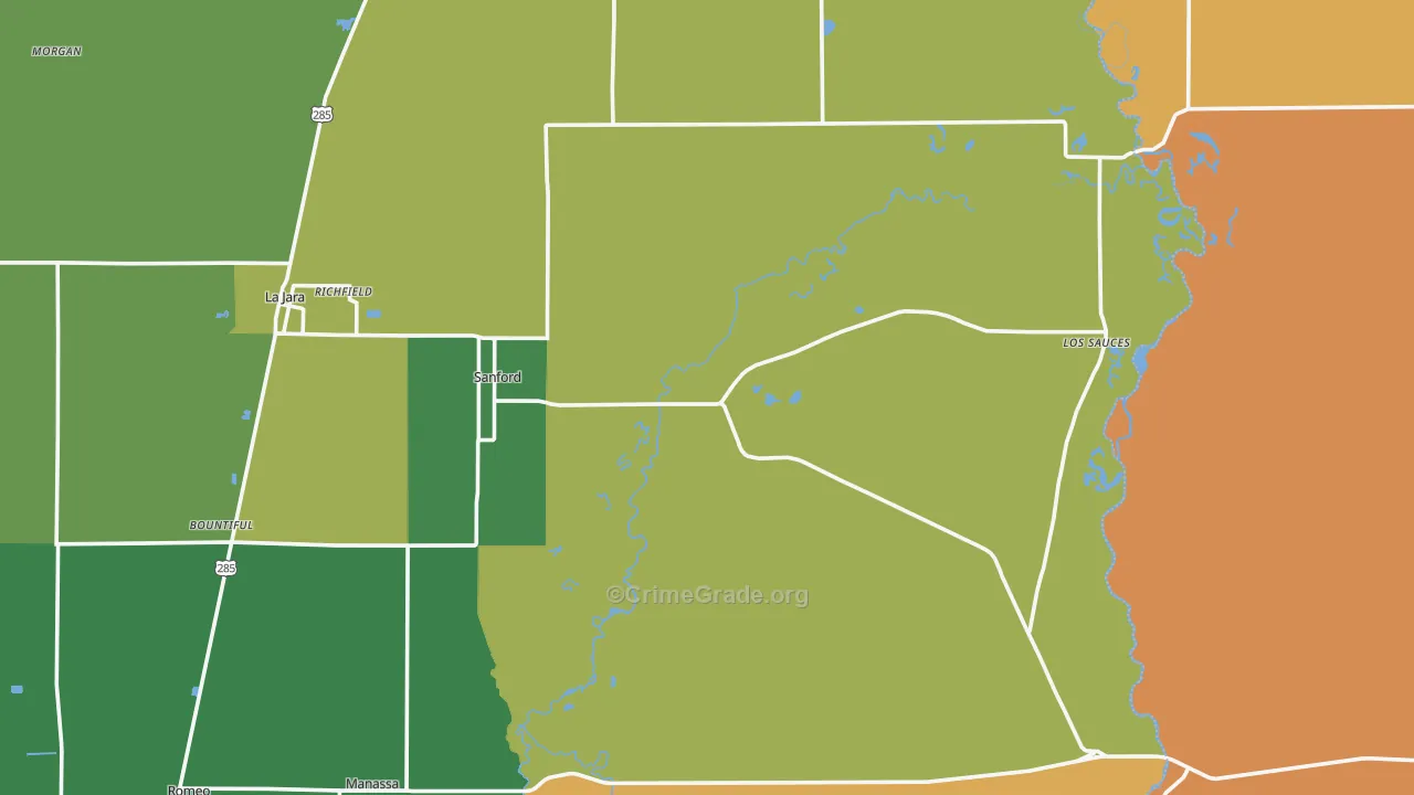81151, CO Map of Drug-Related Crime Rates