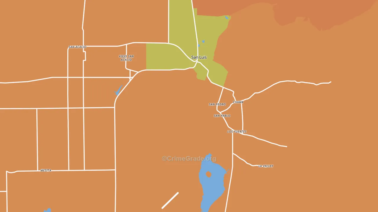 81152, CO Map of Drug-Related Crime Rates