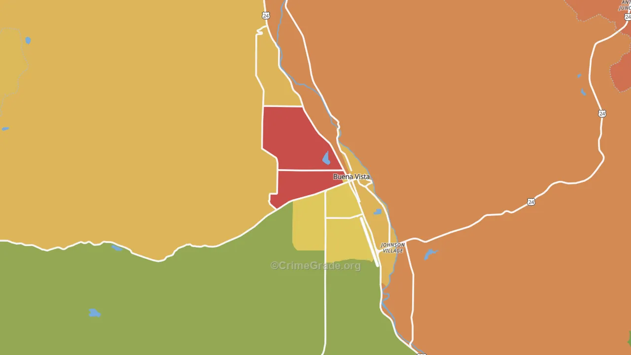 81211, CO Map of Drug-Related Crime Rates