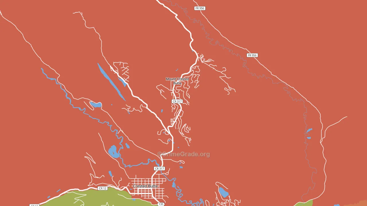 81225, CO Map of Drug-Related Crime Rates