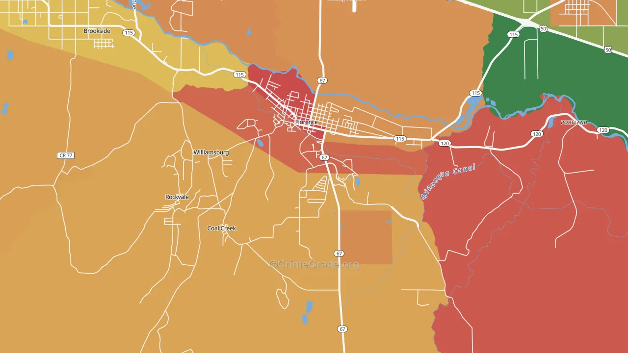 81226, CO Map of Drug-Related Crime Rates