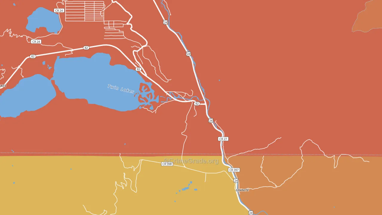 81228, CO Map of Drug-Related Crime Rates