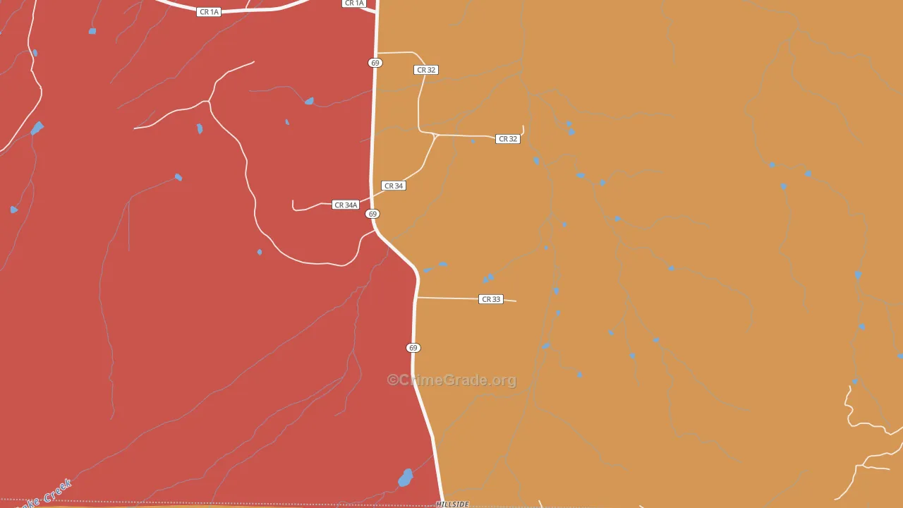 81232, CO Map of Drug-Related Crime Rates