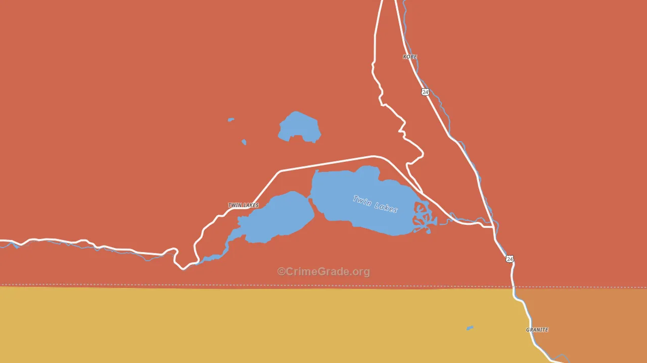 81251, CO Map of Drug-Related Crime Rates