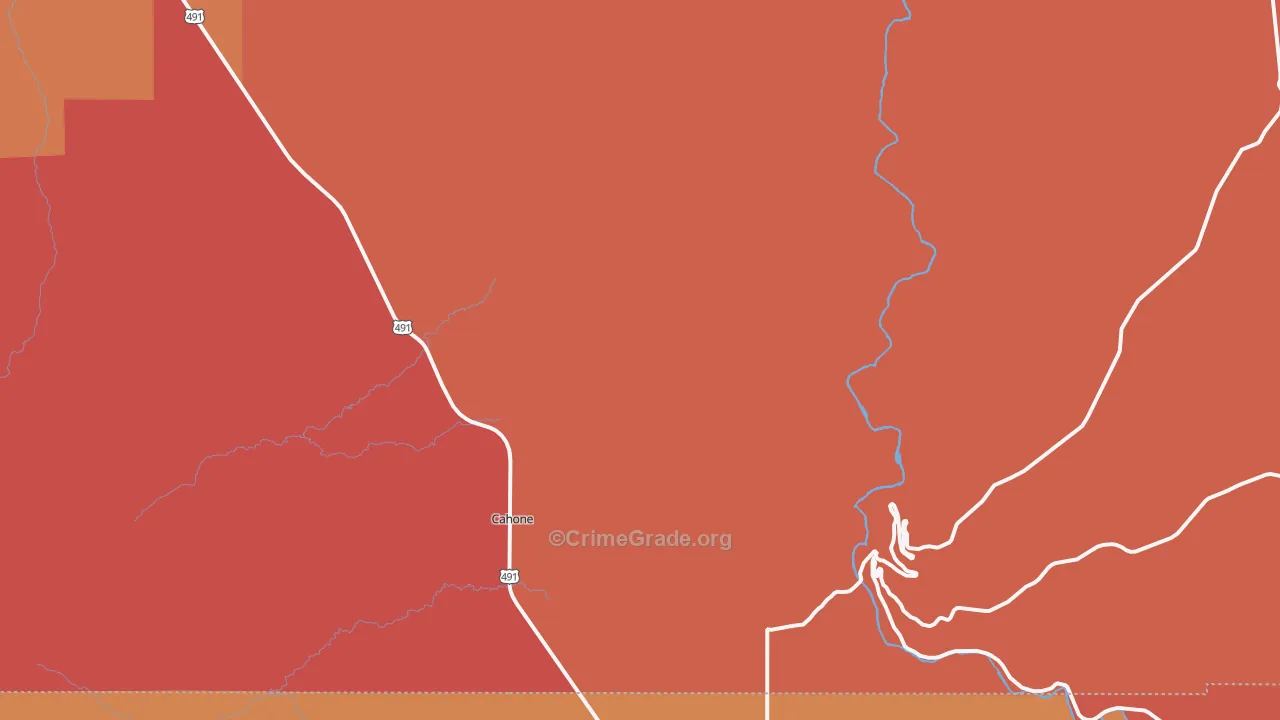 81320, CO Map of Drug-Related Crime Rates