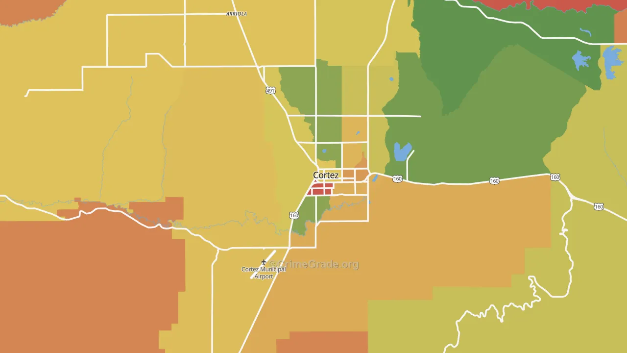 81321, CO Map of Drug-Related Crime Rates