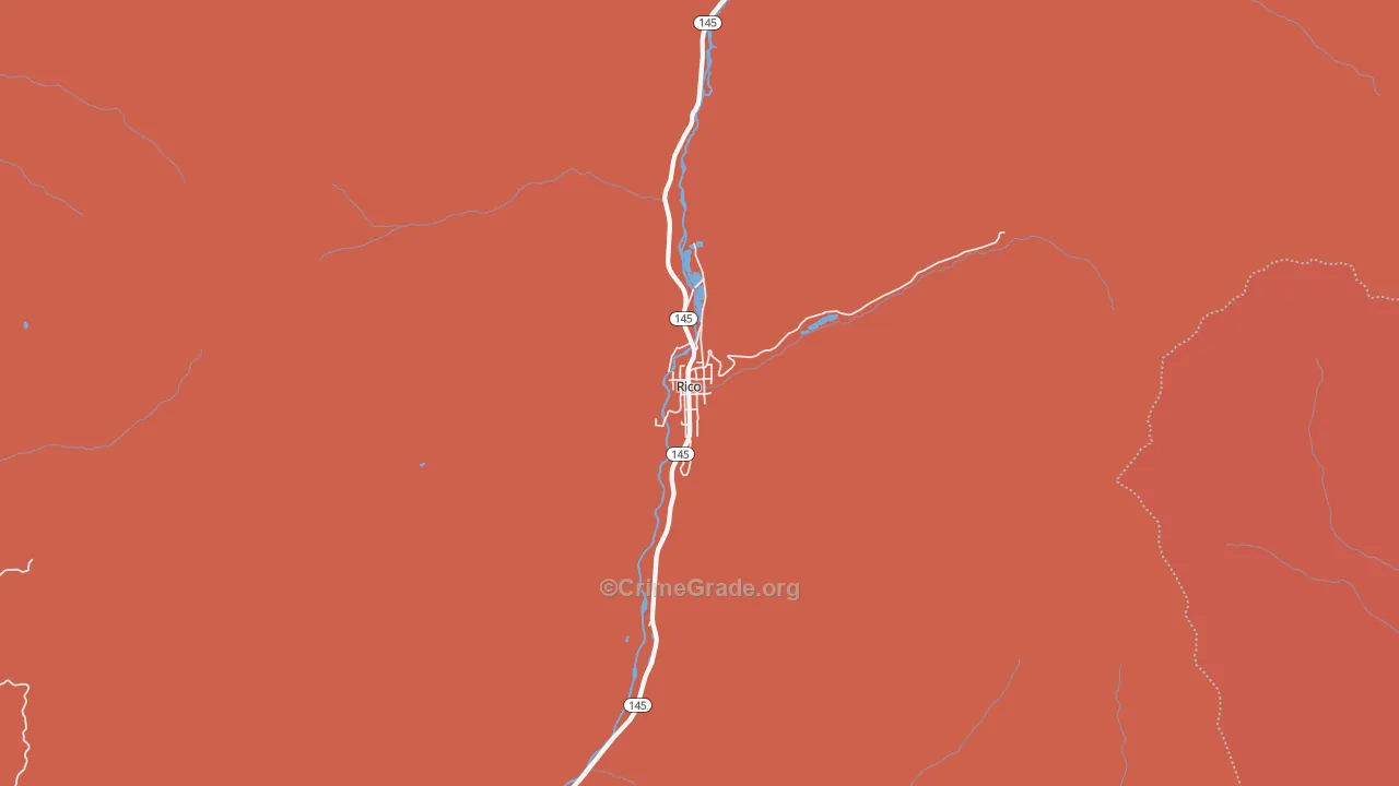 81332, CO Map of Drug-Related Crime Rates