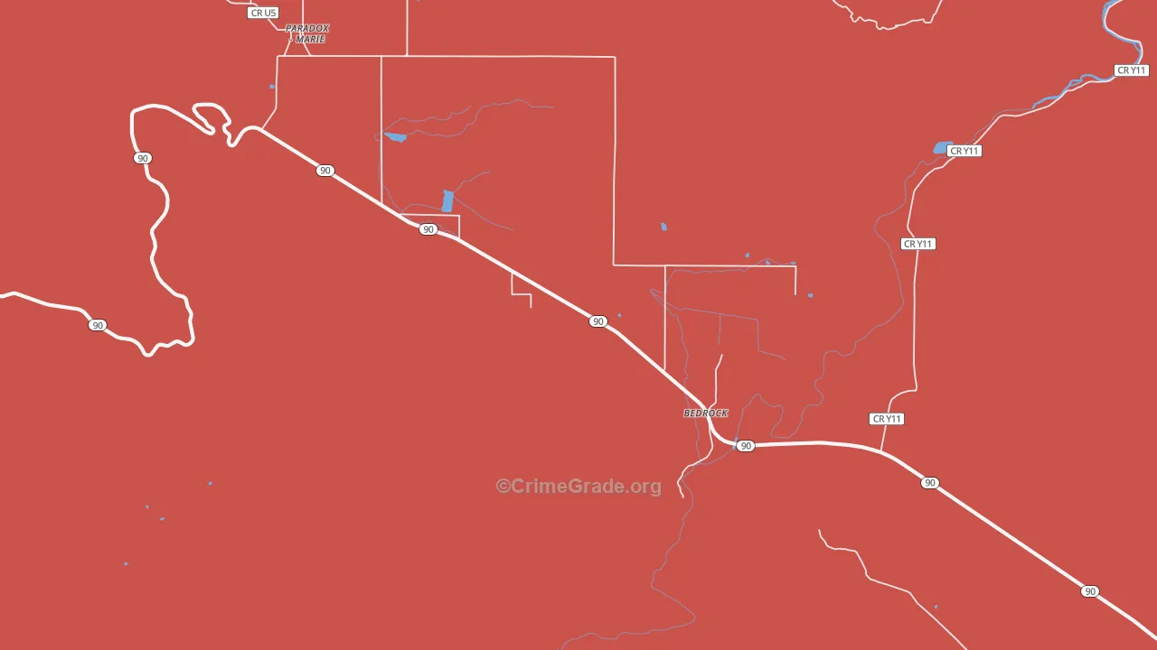 81411, CO Map of Drug-Related Crime Rates