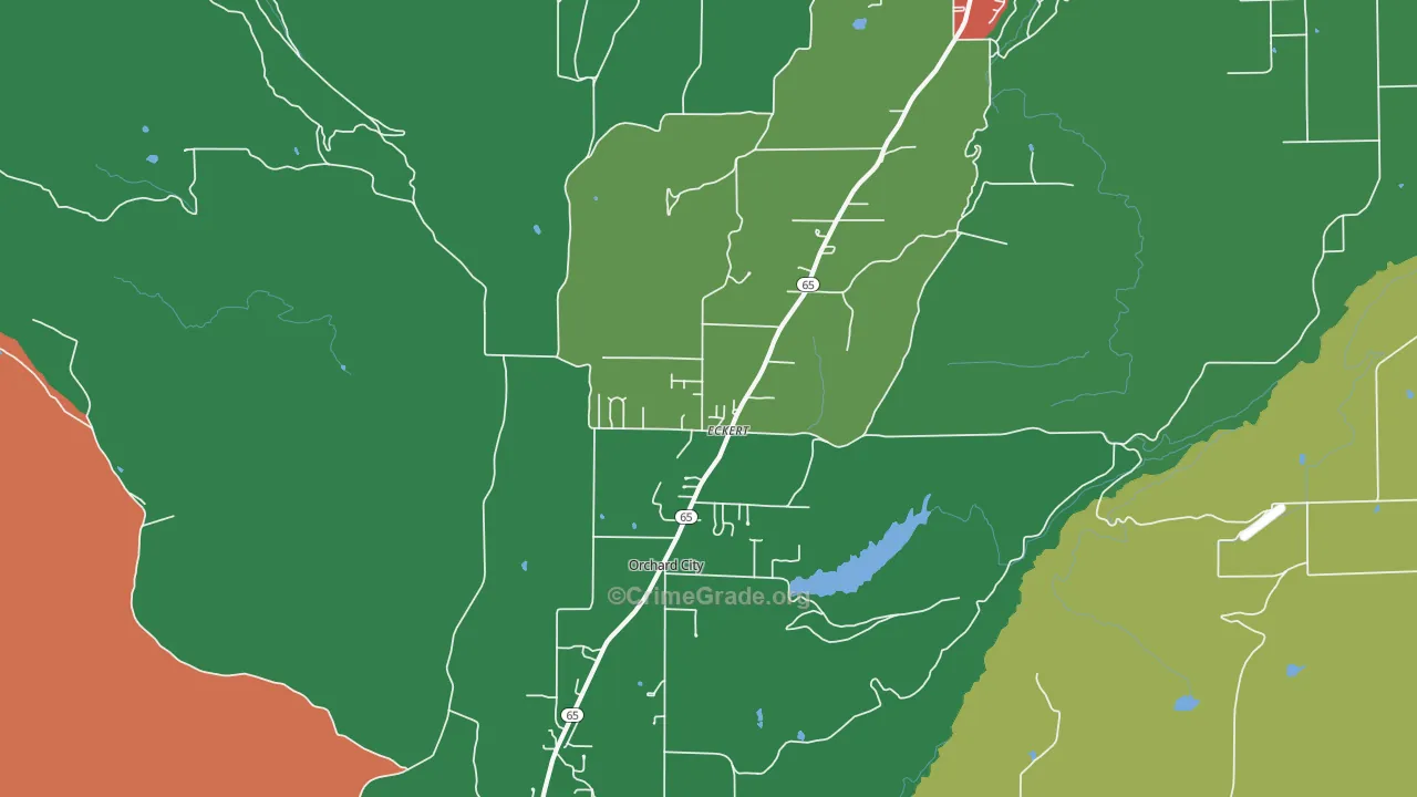 81418, CO Map of Drug-Related Crime Rates