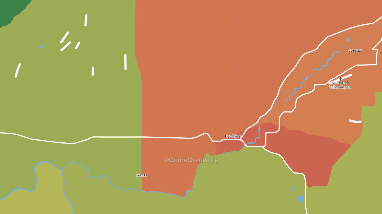 81419, CO Map of Drug-Related Crime Rates