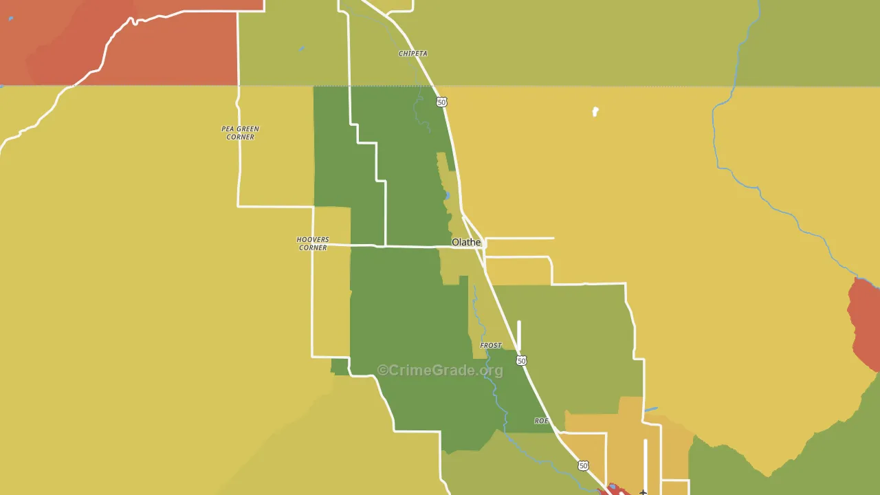 81425, CO Map of Drug-Related Crime Rates