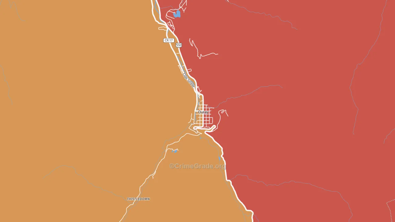 81427, CO Map of Drug-Related Crime Rates