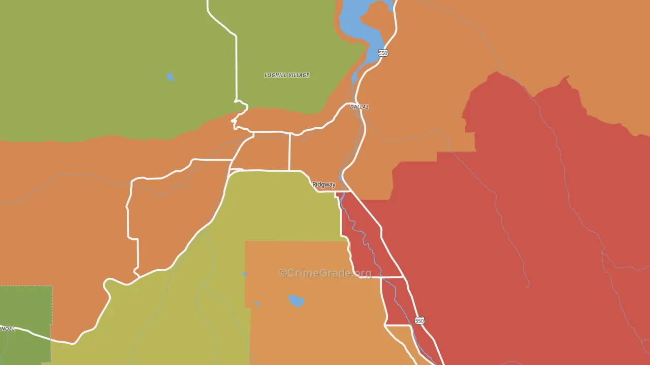 81432, CO Map of Drug-Related Crime Rates