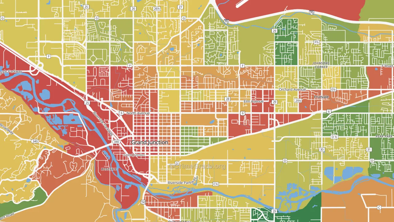 81501, CO Map of Drug-Related Crime Rates