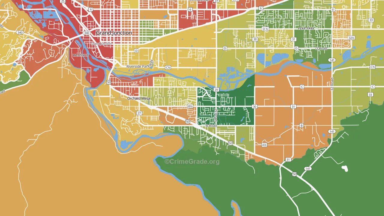 81503, CO Map of Drug-Related Crime Rates