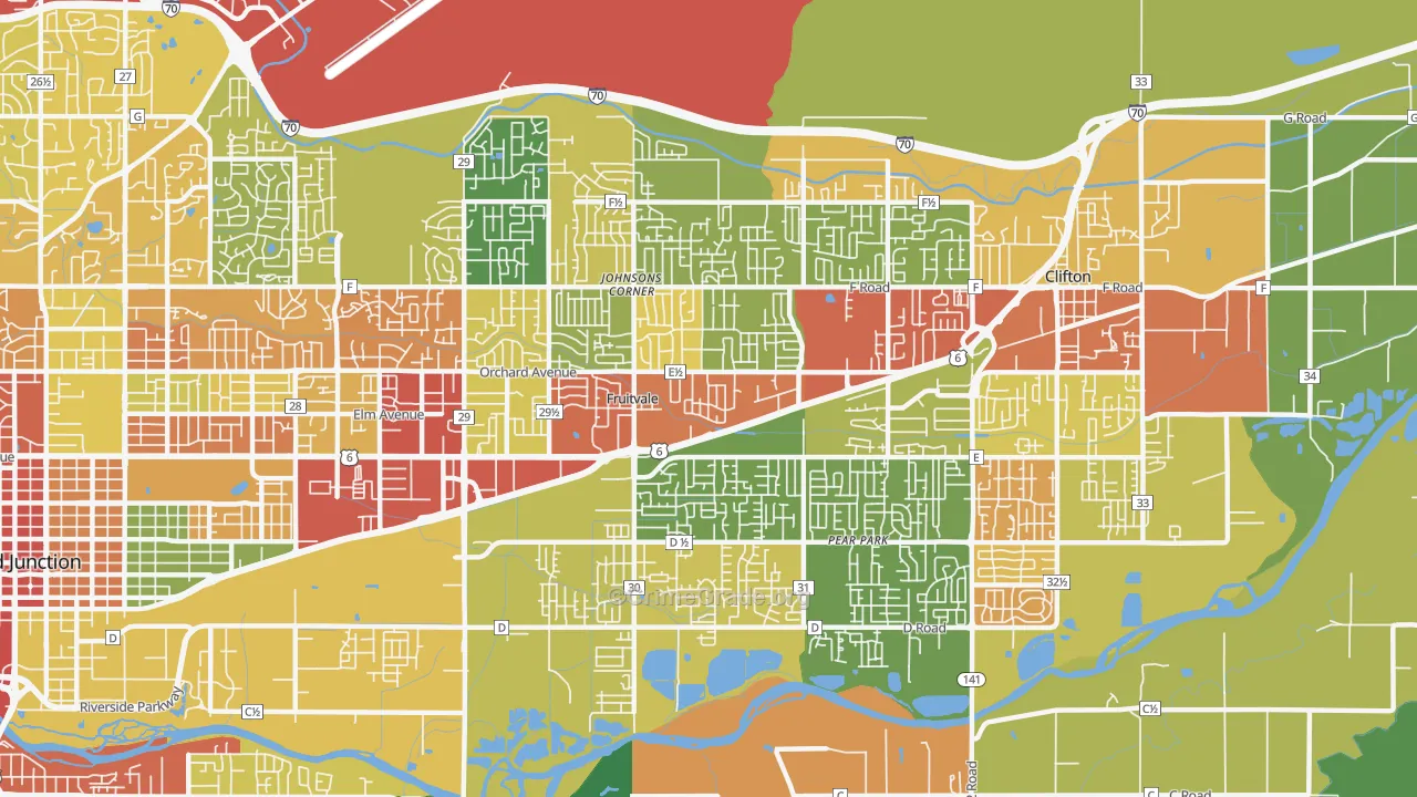 81504, CO Map of Drug-Related Crime Rates