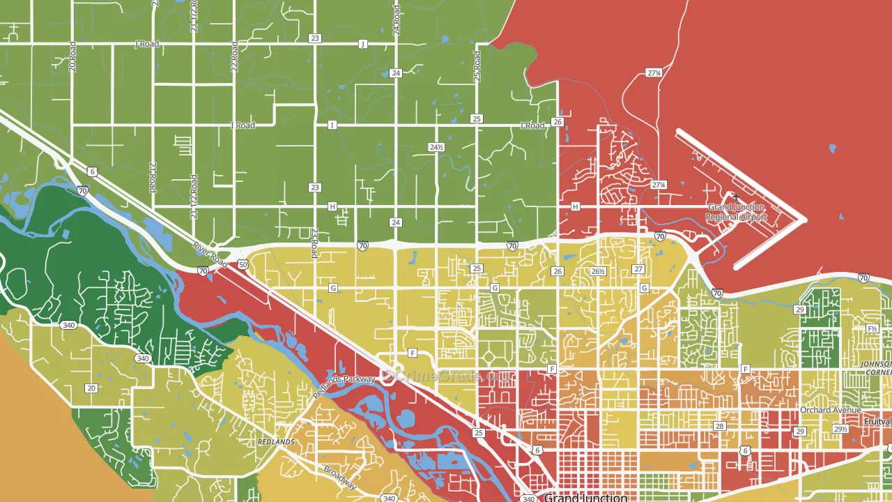 81505, CO Map of Drug-Related Crime Rates