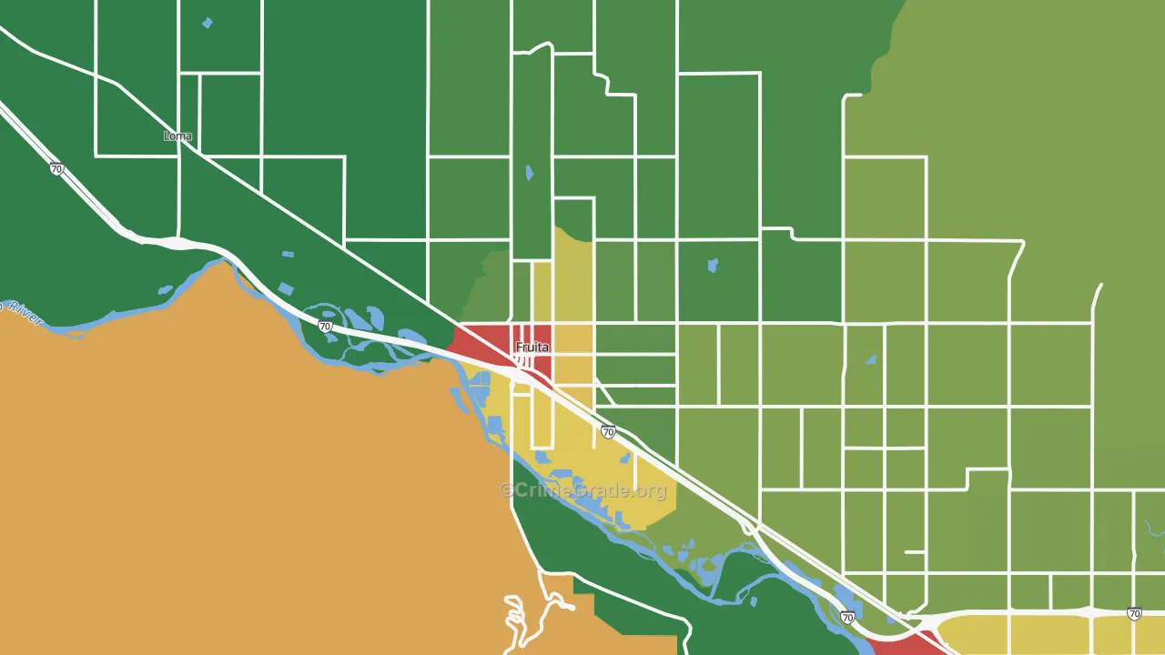 81521, CO Map of Drug-Related Crime Rates