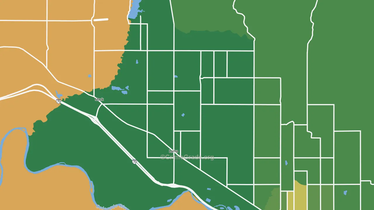 81524, CO Map of Drug-Related Crime Rates