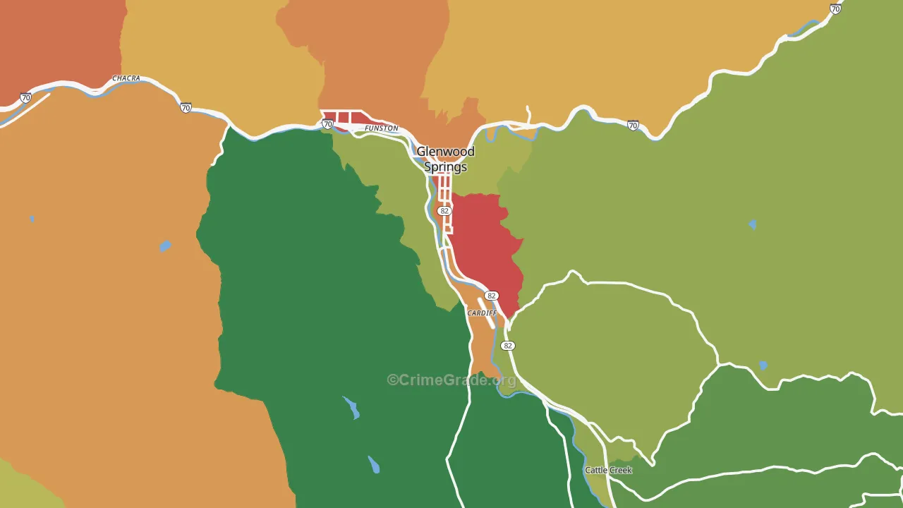 81601, CO Map of Drug-Related Crime Rates