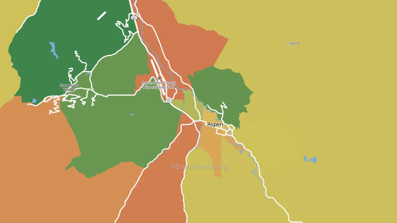 81611, CO Map of Drug-Related Crime Rates