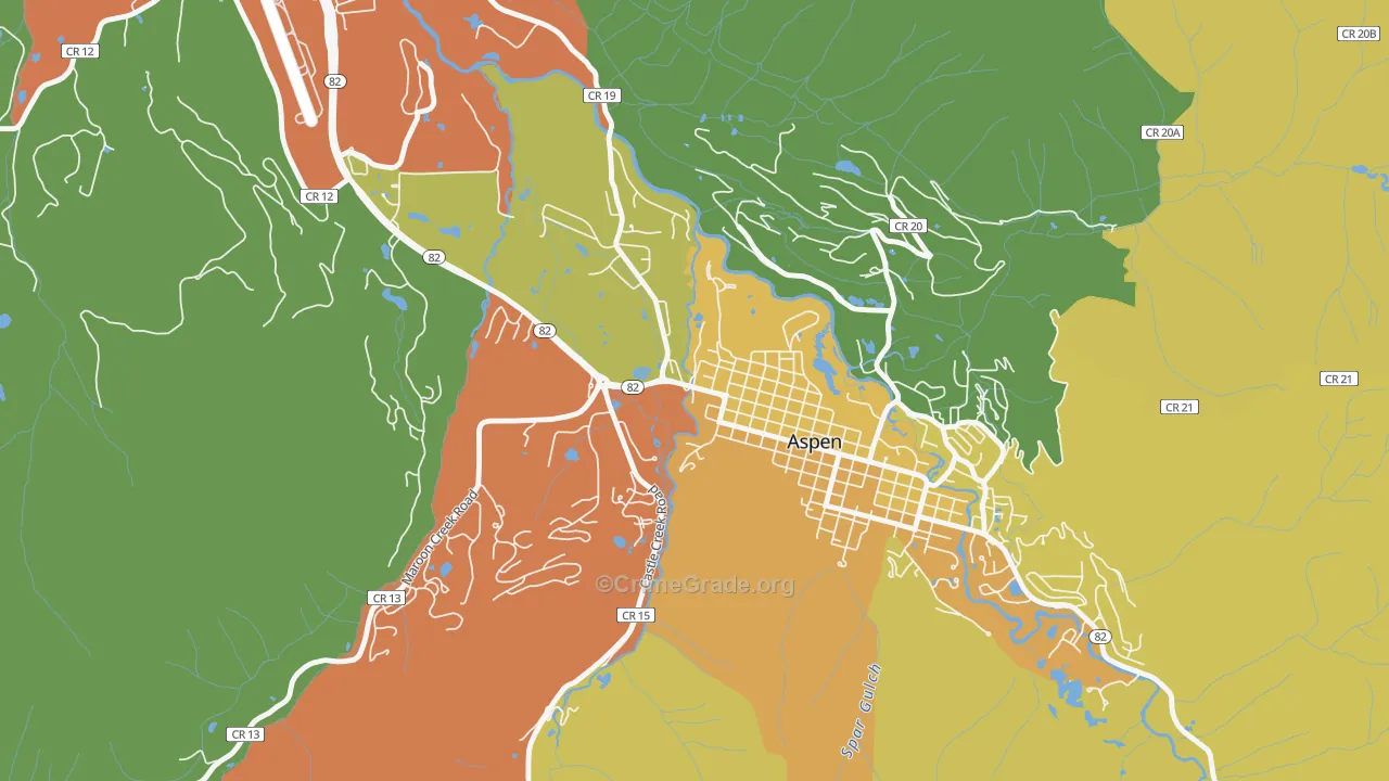 81612, CO Map of Drug-Related Crime Rates