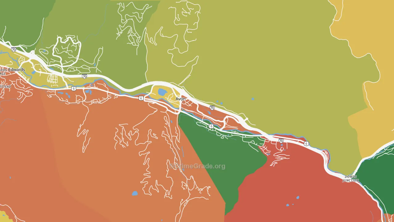 81620, CO Map of Drug-Related Crime Rates