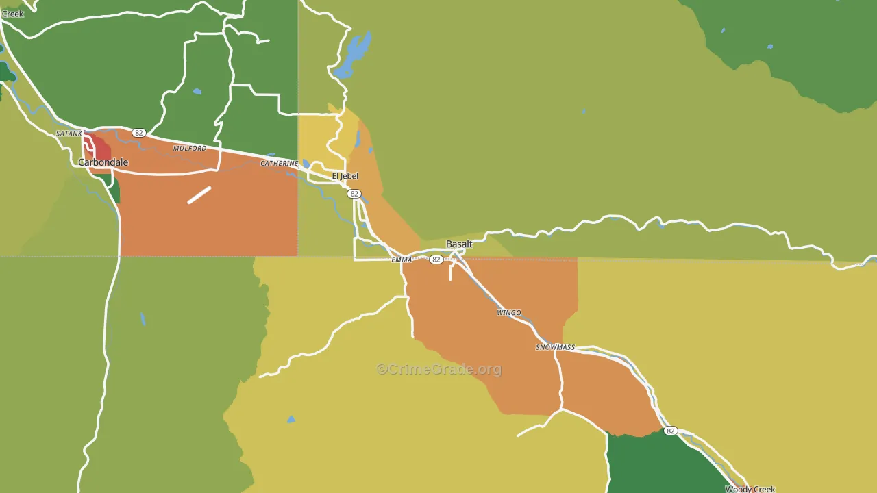 81621, CO Map of Drug-Related Crime Rates