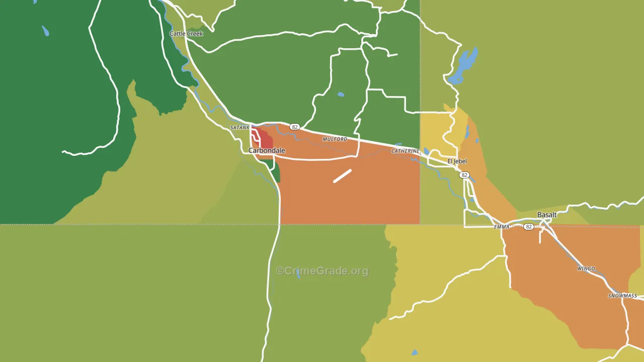 81623, CO Map of Drug-Related Crime Rates