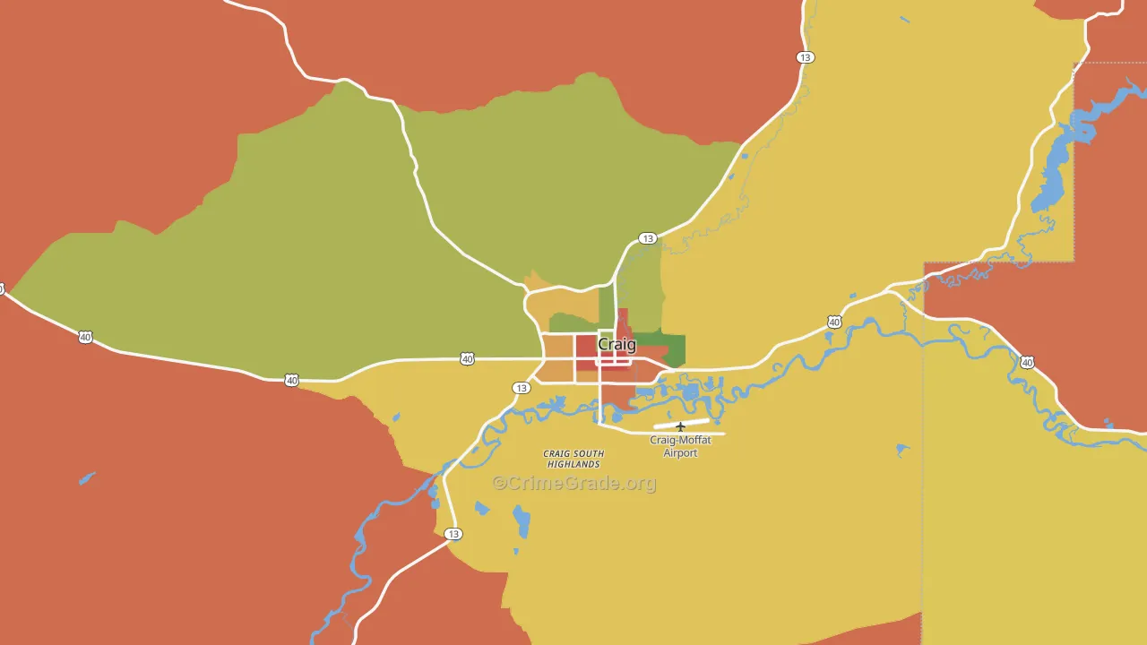 81625, CO Map of Drug-Related Crime Rates